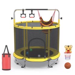 Multi-Activity Height-Adjustable Trampoline